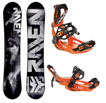Pánský snowboardový set RAVEN BARRACUDA + vázání ft360 fastec