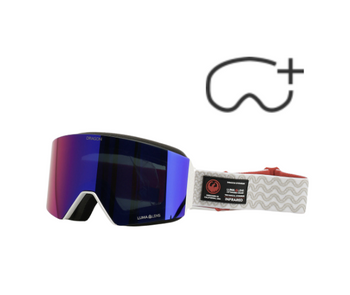 Snowboardové brýle - DRAGON NFX MAG OTG gypsum/lumalens solace ir/lumalens violet
