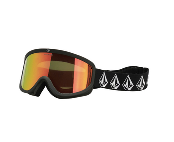 Snowboardové brýle - Volcom Footprints matte black stone/red chrome