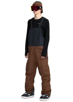 Damskie Spodnie snowboardowe Volcom Swift Bib Overall dark khaki 2024