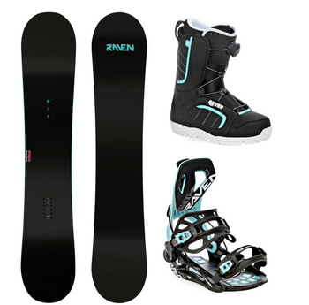 Dámský snowboardový set Raven Anna + vázání s230