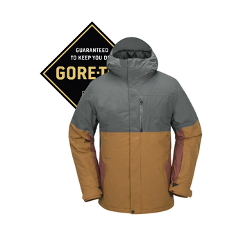 Pánská snowboardová bunda Volcom Dua Ins Gore Tex Caramel