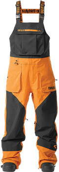 Męskie Spodnie snowboardowe ThirtyTwo Basement Bib Orange 2024