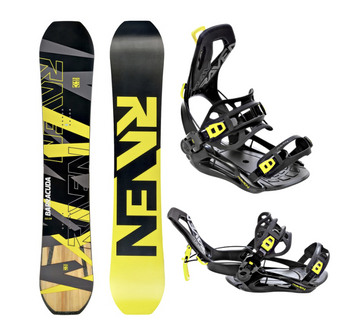 Pánský snowboardový set RAVEN BARRACUDA + vázání ft360 fastec
