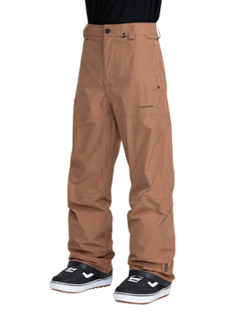 Męskie Spodnie snowboardowe - Volcom Guch Stretch Gore brown 20024