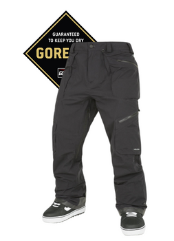 Męskie Spodnie snowboardowe - Volcom Guch Stretch Gore brown 20024