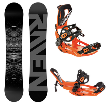 Pánský snowboardový set RAVEN BARRACUDA + vázání ft360 fastec