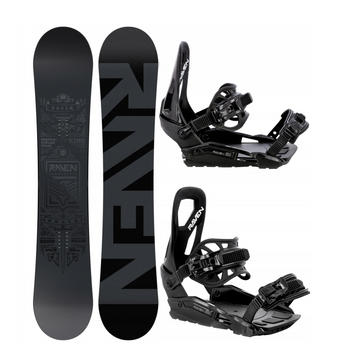 Pánský snowboardový set RAVEN Solid steel + vázání s230