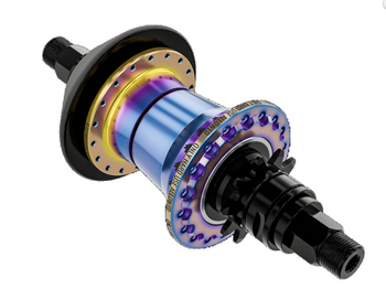 Zadní náboj pro bmx - Stress Laser Freecoaster nechromovaný