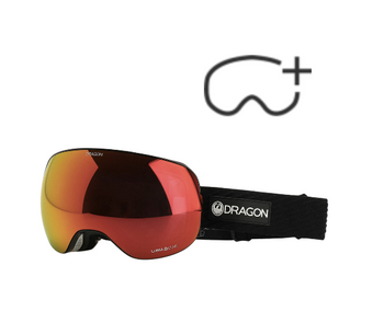 Snowboardové brýle - Dragon X2 iconred/lumalens red ion/lumalens light rose